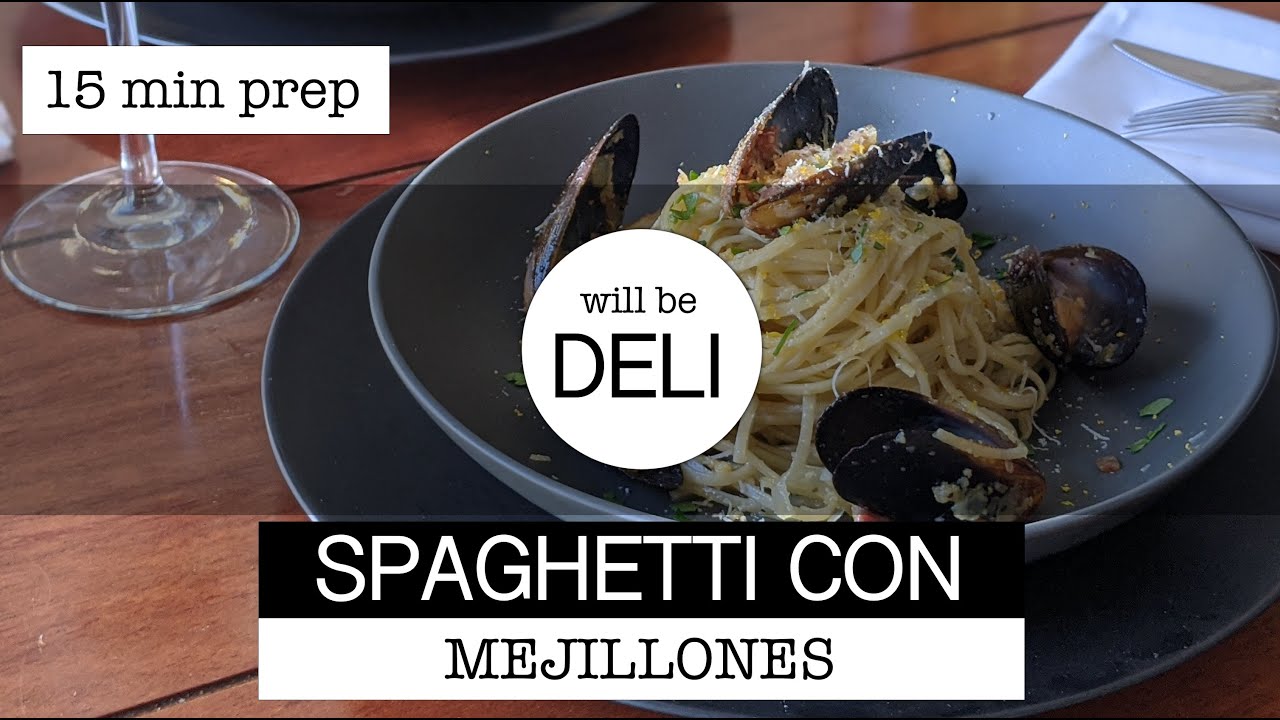 Pasta con mejillones | Hazla en solo 15 minutos | Spaghetti fácil, perfecto para la cena romántica