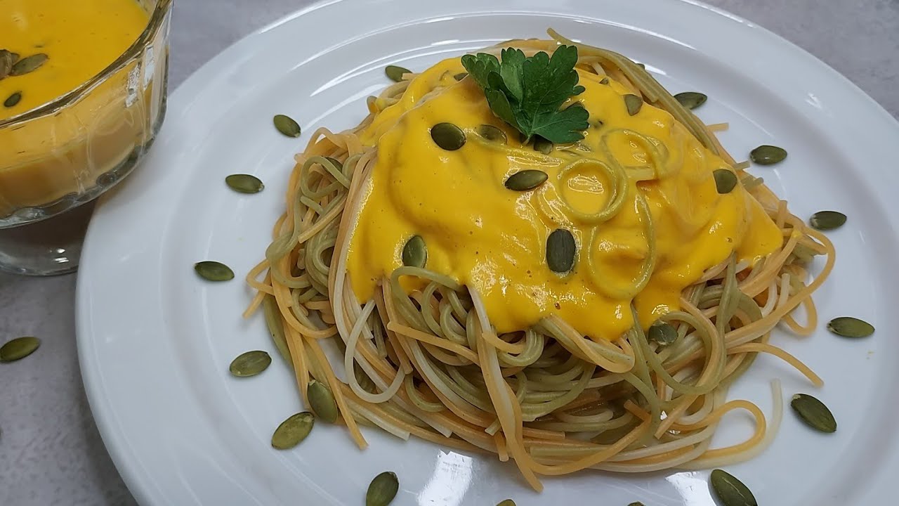 PASTA CON SALSA DE CALABAZA|¡Deliciosa!#pasta#spaghetti