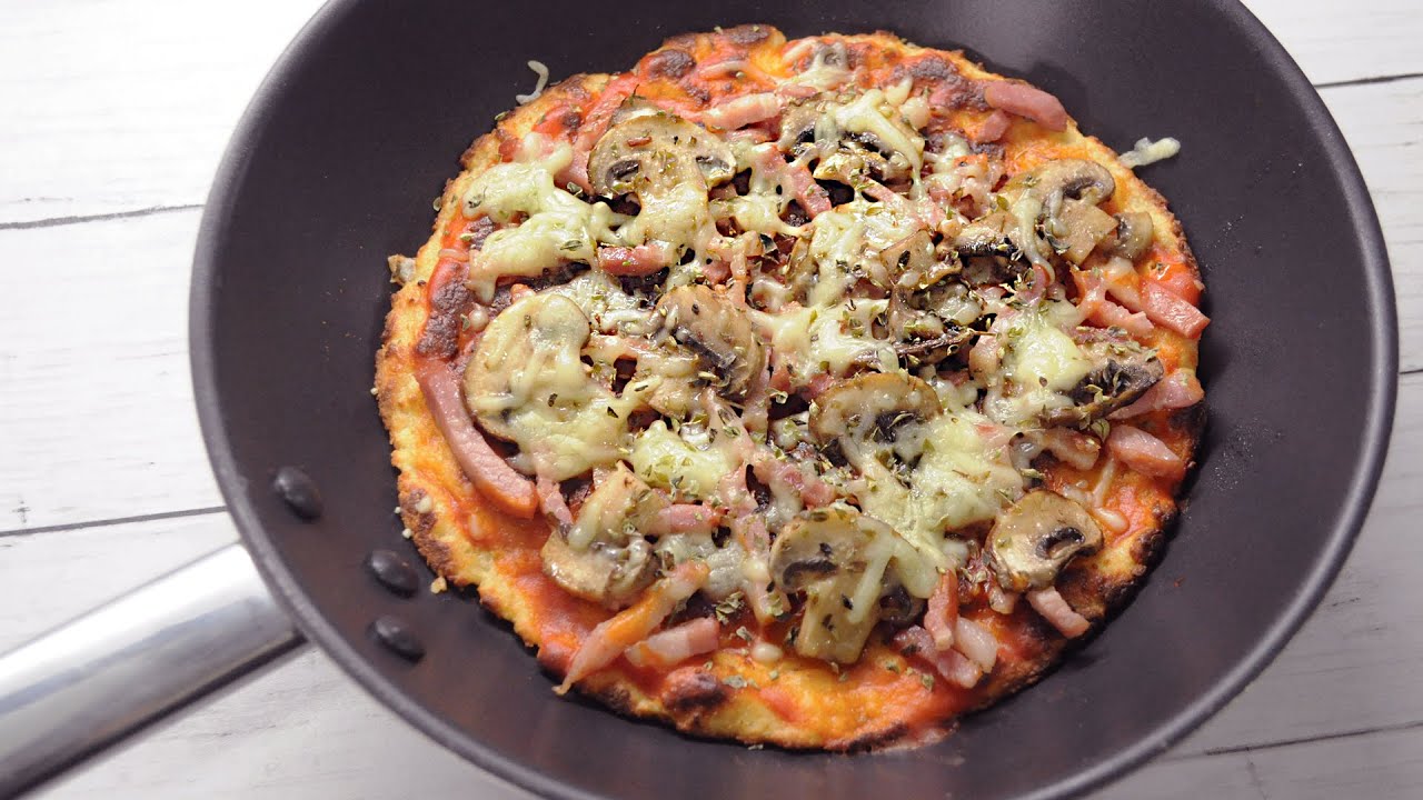Pizza KETO - 3 ingredientes - En SARTÉN
