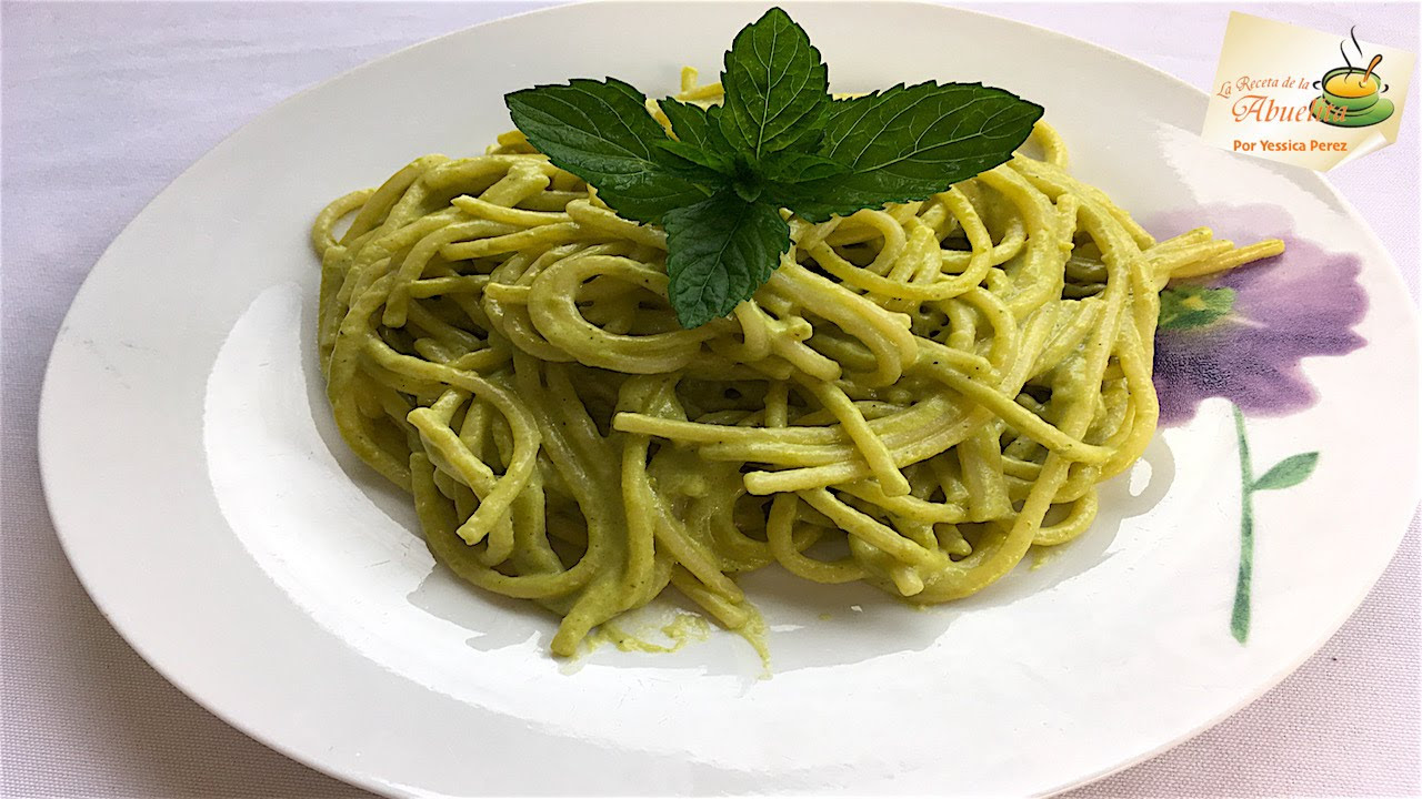 Receta de espagueti verde