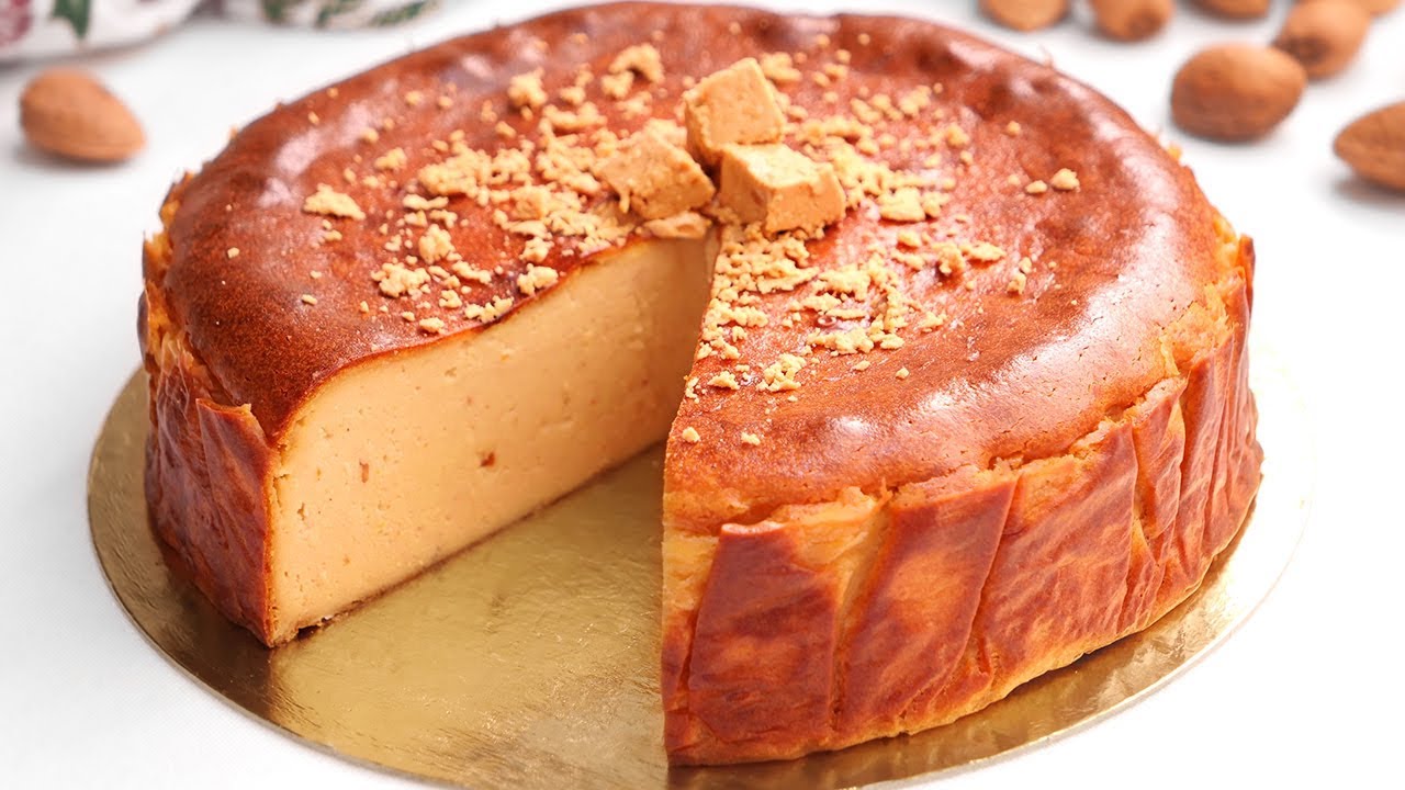 Tarta de Turrón Cremosa y muy Fácil de Hacer | Cheesecake de Turrón Blando