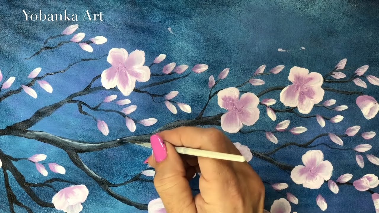 Técnica Para Pintar Flores/ Mi Técnica Fácil