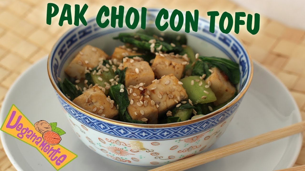 TOFU con PAK CHOI, Receta fácil y Vegana | Veganamente