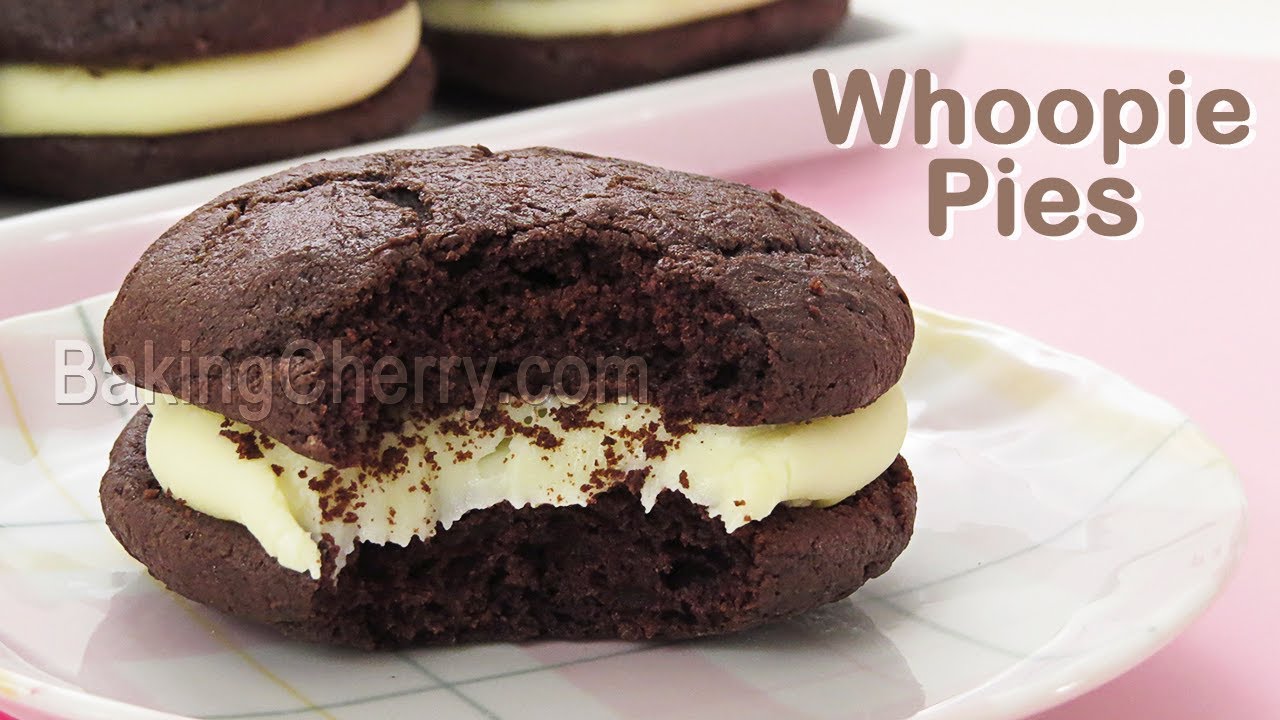 WHOOPIE PIES | Soft and Delicious Cake-Like Cookies with White Chocolate Ganache | Baking Cherry