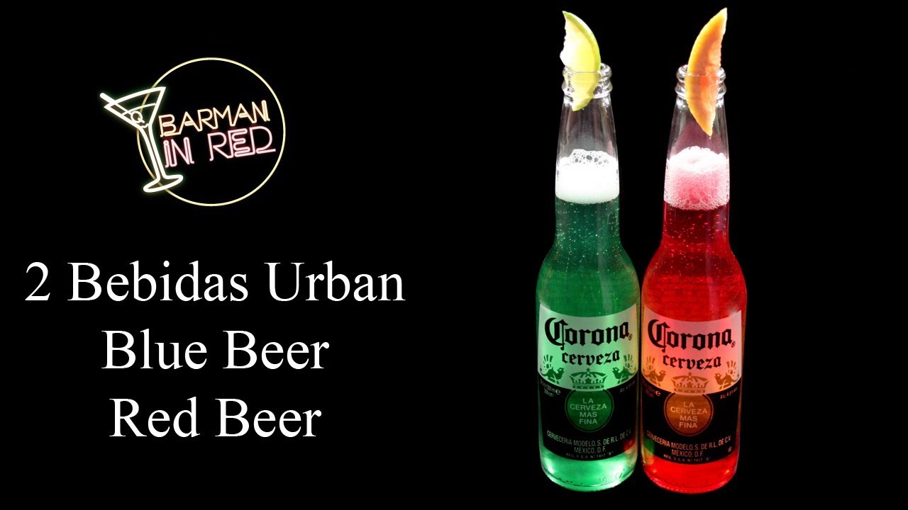 2 Bebidas con Cerveza y Tequila I Urban Blue Beer I Urban Red Beer