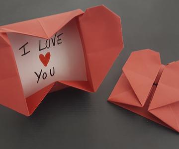 💖 Cajita de CORAZÓN de papel Origami FÁCIL ✅ | Papiroflexia PASO A PASO