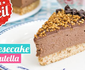 CHEESECAKE DE NUTELLA SIN HORNO | Receta fácil | Quiero Cupcakes!