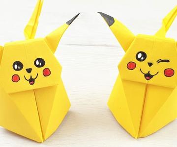 Cómo hacer Pikachu de origami 3d – Tutorial paso a paso ¡Fácil y rápido!