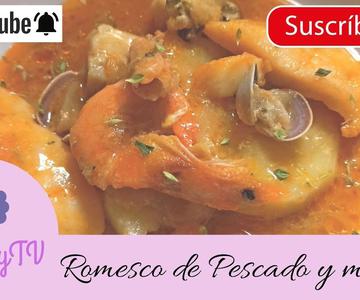 Como hacer un ROMESCO de PESCADO 🐟 y MARISCO 🦐 o también llamado romescu de peix receta catalana
