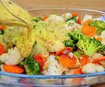 ¡Hago esta cazuela todos los fines de semana! ¡Deliciosa receta de brócoli con coliflor! ¡Nutritivo!