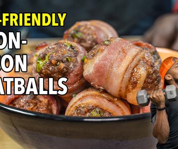 Keto Bison Bacon Meatballs Meal Prep / Albóndigas de Bisonte para la Dieta Cetogénica