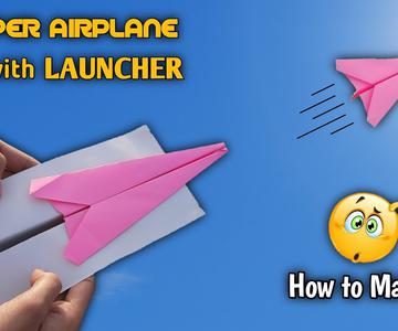lanzador de aviones de papel - cómo hacer un avión de papel fácil, avión fácil, aviones de papel