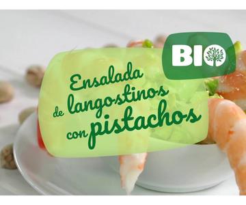 Vive BIO cada día: Ensalada de langostinos con pistachos
