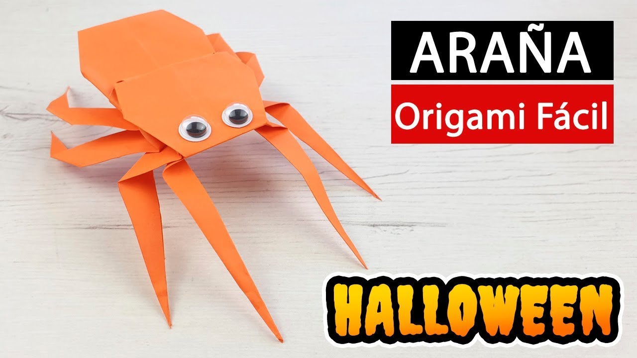 🕷 Araña de papel - Origami fácil y rápido para Halloween