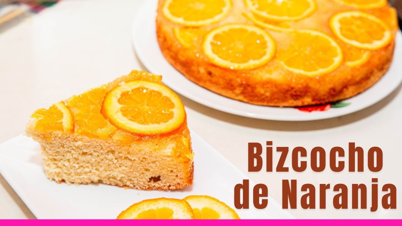 Bizcocho invertido de naranja fácil y delicioso/ upside down orange cake