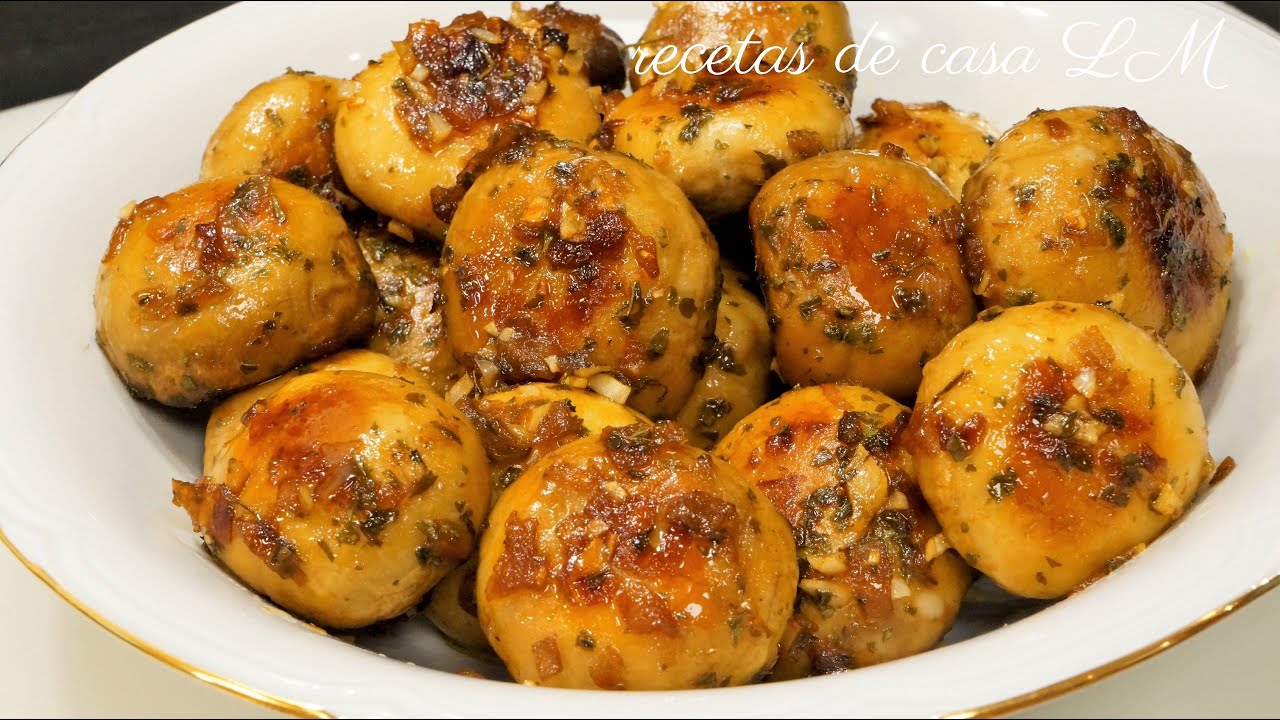 Champiñones al ajo | Garlic Mushrooms | recetas de casa lm recetas fáciles y rápidas