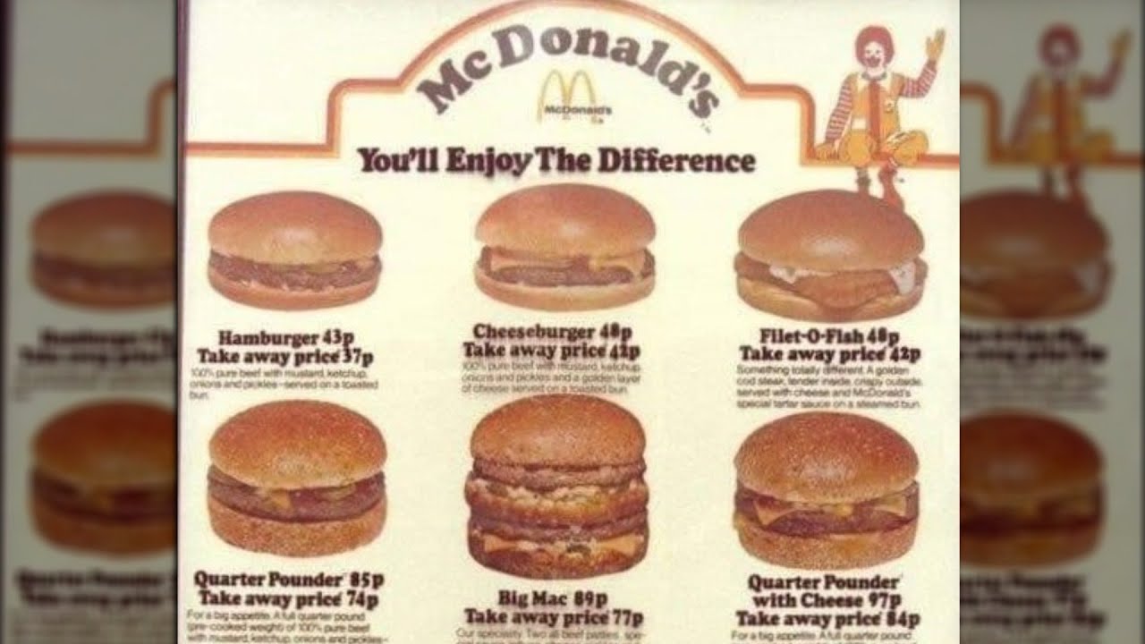 Cómo Era El Menú De McDonald's El Año En Que Naciste