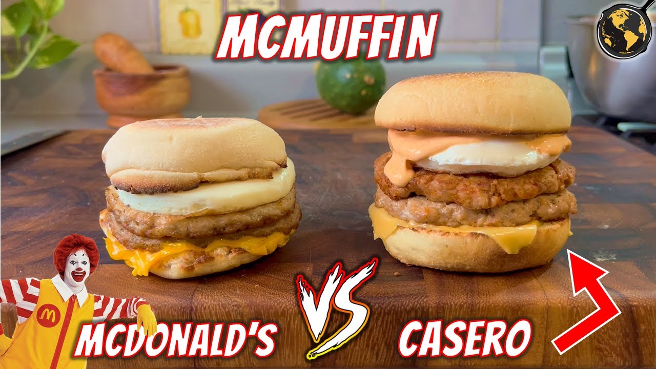 Como hacer el Mejor McMuffin (Desayuno) de McDonald's en Casa | Cocina Universal