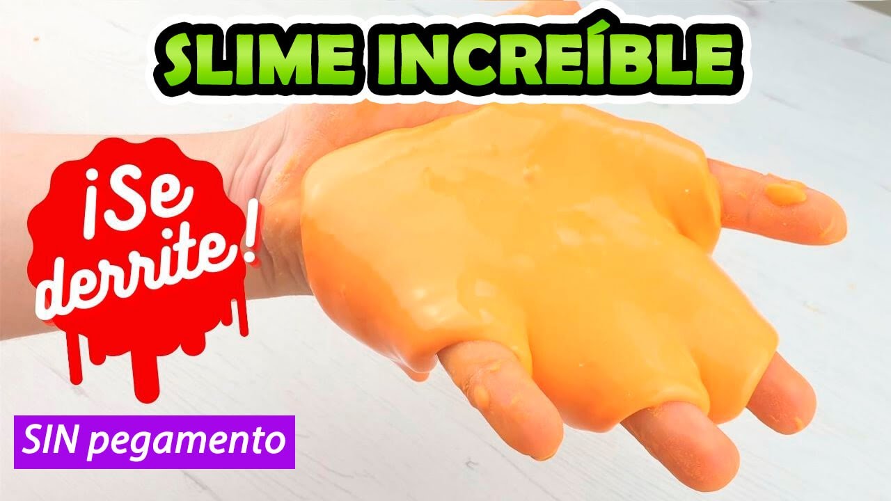 Cómo hacer SLIME sin pegamento que se derrite en tu mano ¡Muy fácil!