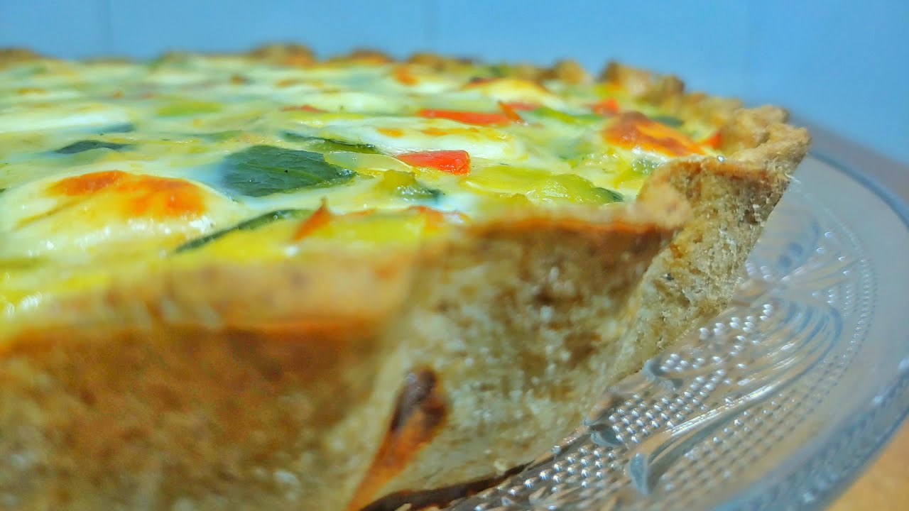 Como hacer TARTA de ZAPALLITOS verdes - Pastel de calabacin al horno con queso - Tarta saludable