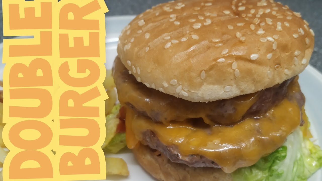 Como hacer una hamburguesa doble con queso | Hamburguesa con queso | Cheeseburger