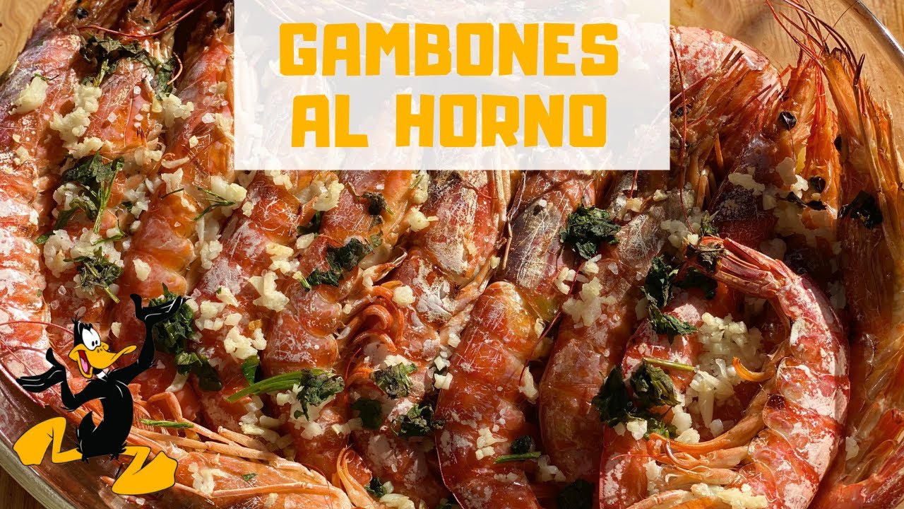 Gambones al Horno con Ajo y Perejil 🦐 ¡RECETA CON GAMBONES!