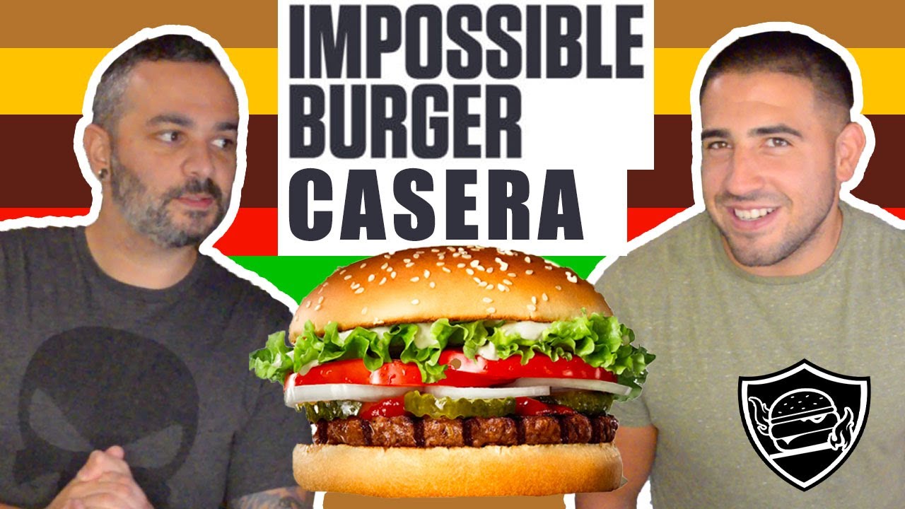 Hamburguesa Impossible Casera. (VEGANA)