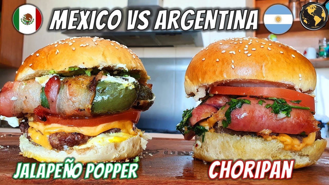 Hamburguesa Mexicana VS Hamburguesa Argentina | ¿Cuál gana? | Cocina Universal
