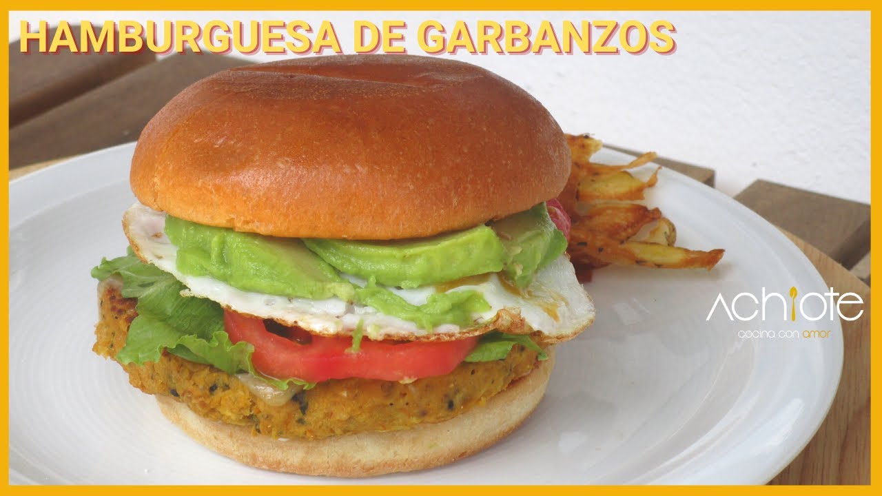 HAMBURGUESAS DE GARBANZOS | Usa Garbanzos para preparar una deliciosa Hamburguesa vegetariana