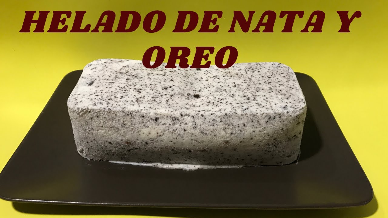 HELADO de NATA y OREO. (FÁCIL y CASERO)¡SIN MÁQUINA HELADERA!MONSIEUR CUISINE CONNECT. 🍨😋