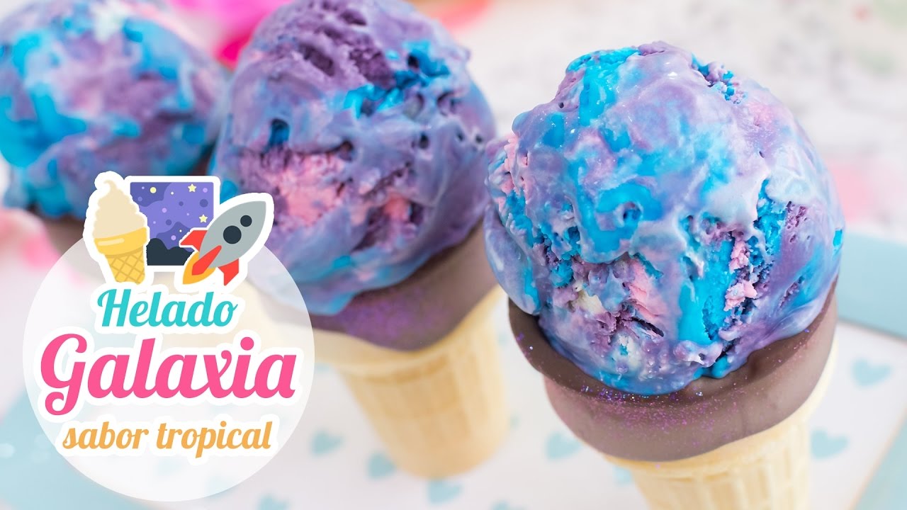 Helado Galaxia | Muy cremoso y sin máquina heladera | Quiero Cupcakes!