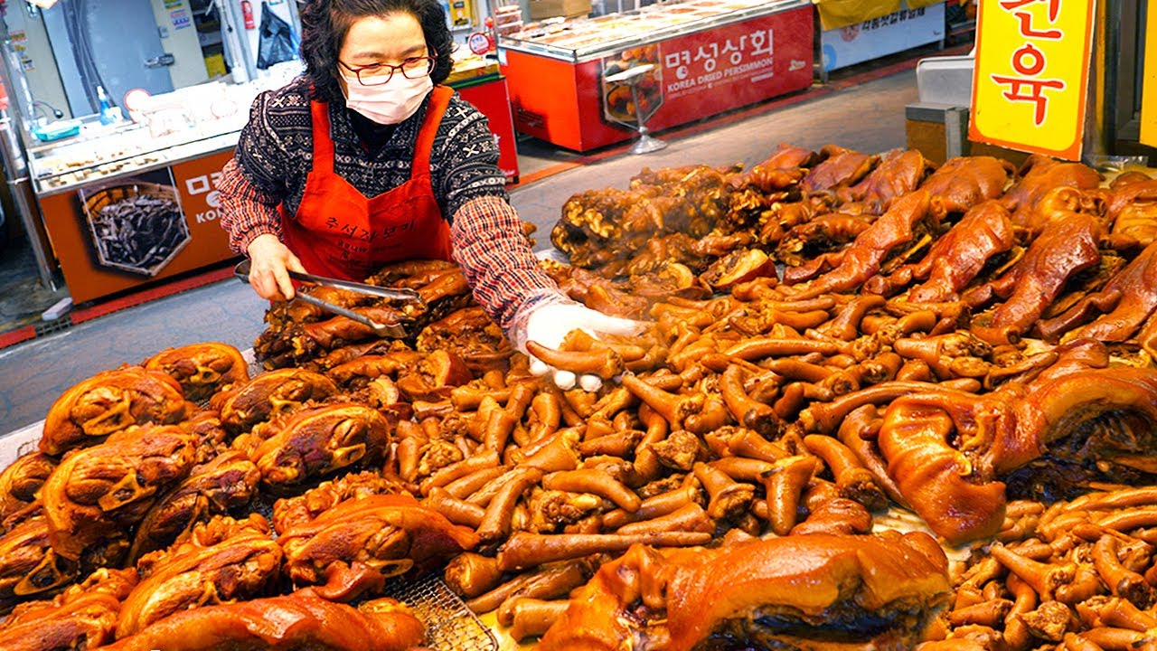 Increíble escala !! Mejor 8, delicioso video de producción en masa de comida callejera coreana.