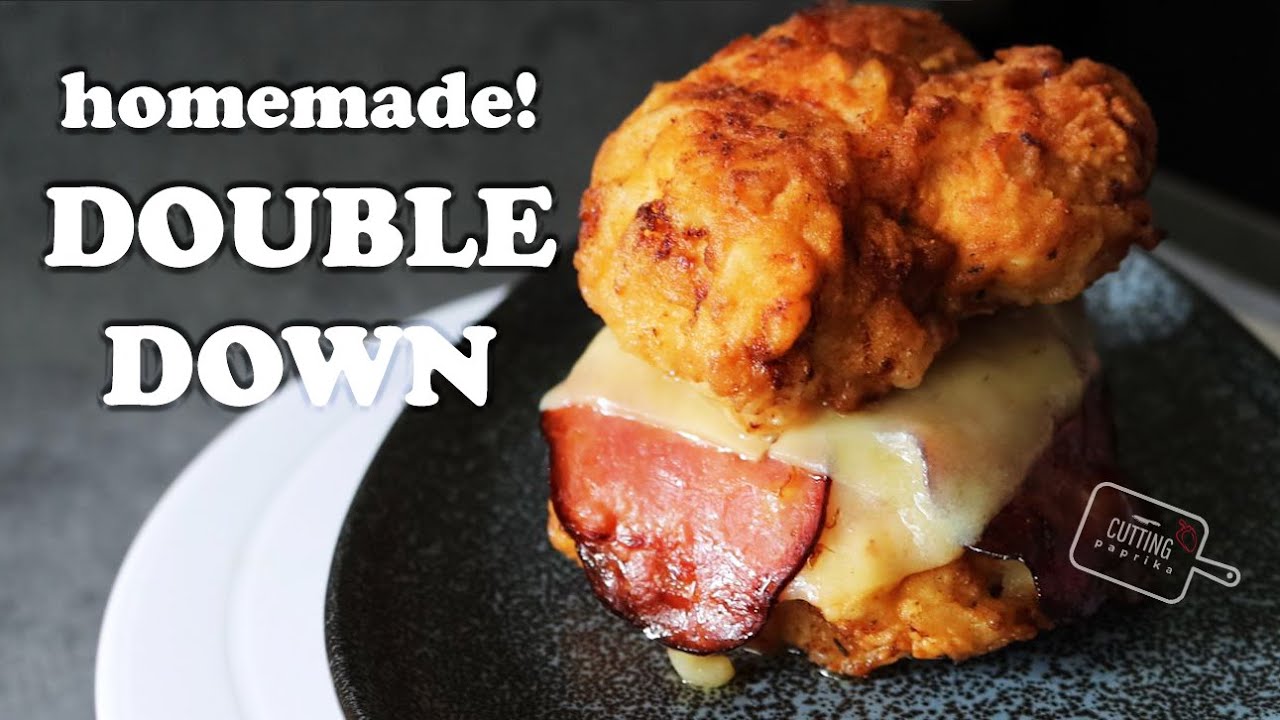 KFC DOUBLE DOWN | Recipe for Juicy and Crispy Chicken Sandwich