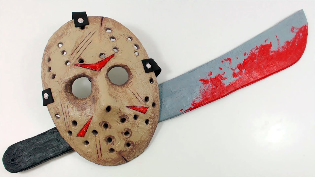 MÁSCARA y MACHETE de JASON | VIERNES 13 | MANUALIDADES RECICLAJE | DIY Te Digo Cómo