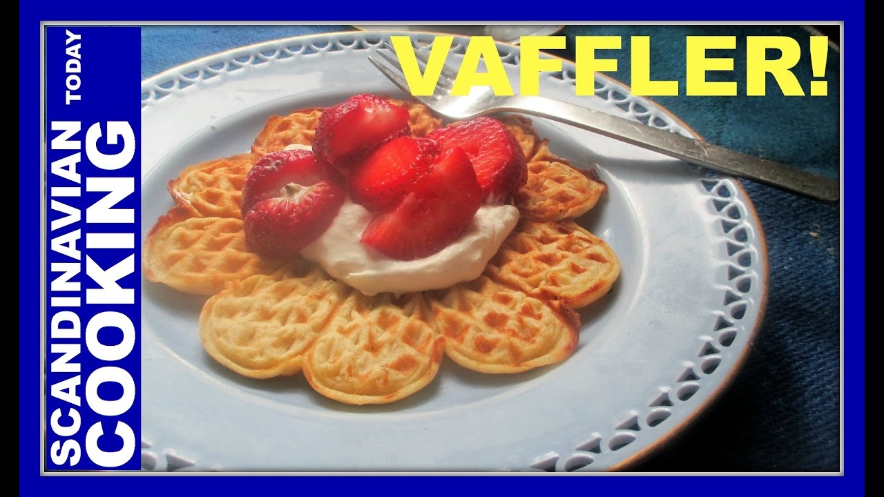 Norwegian Waffles ♥ Vaffler ♥ How To Make Homemade Norwegian Waffles