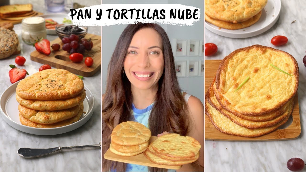 😱 PAN SIN HARINA | PAN NUBE | y tortilla con solo 3 ingredientes