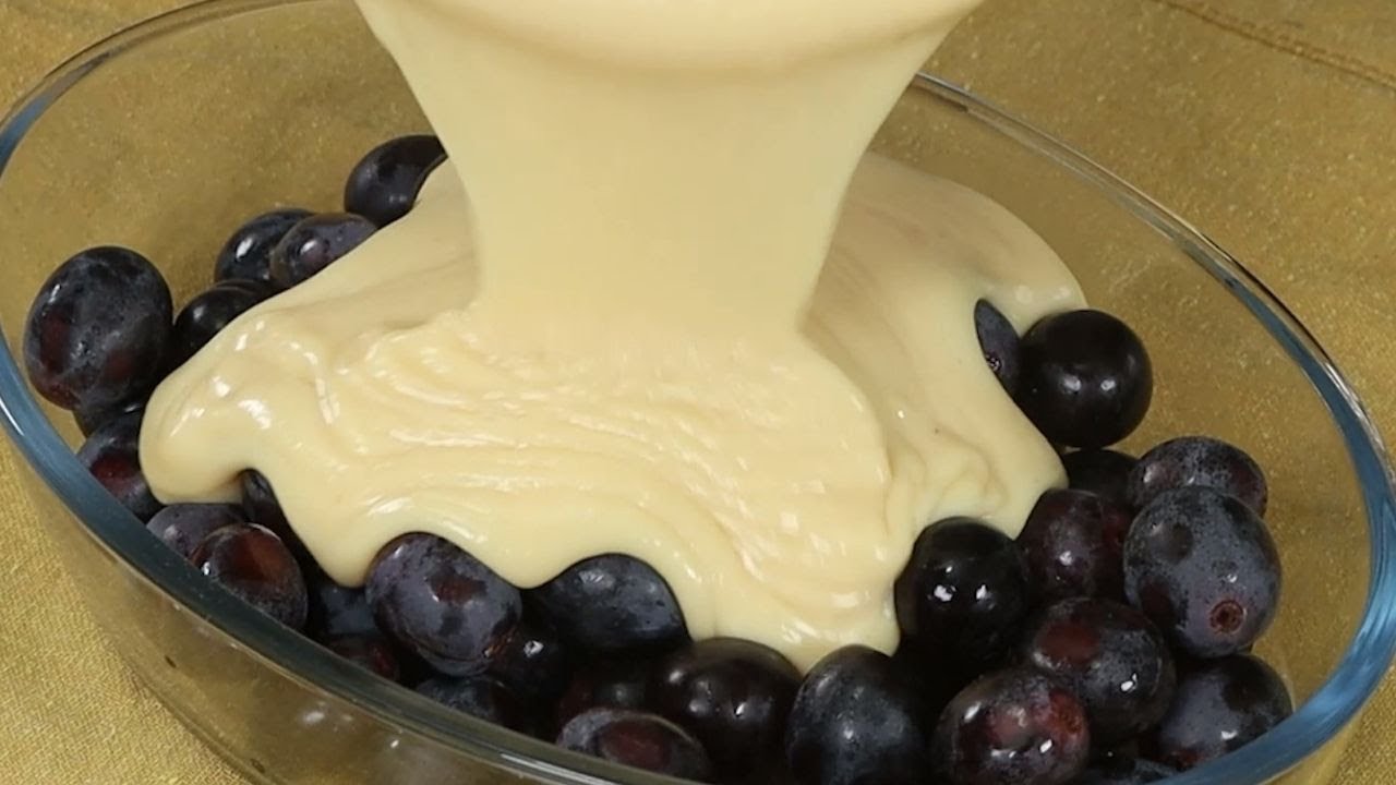 Prepara un postre de uva como este y sorpréndete con el sabor.