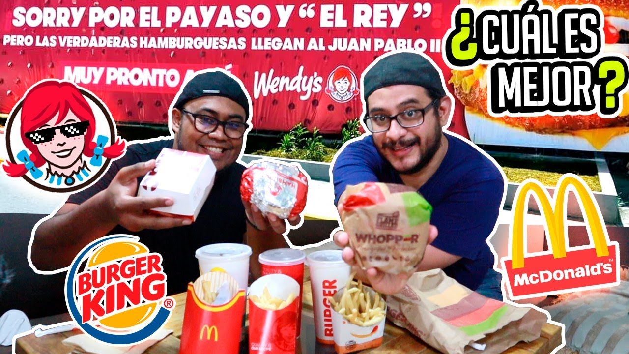 ¿Qué Hamburguesa 🍔es mejor en Honduras? 🇭🇳 Wendy's le declaró la guerra a Burger King y McDonald's🤤😋