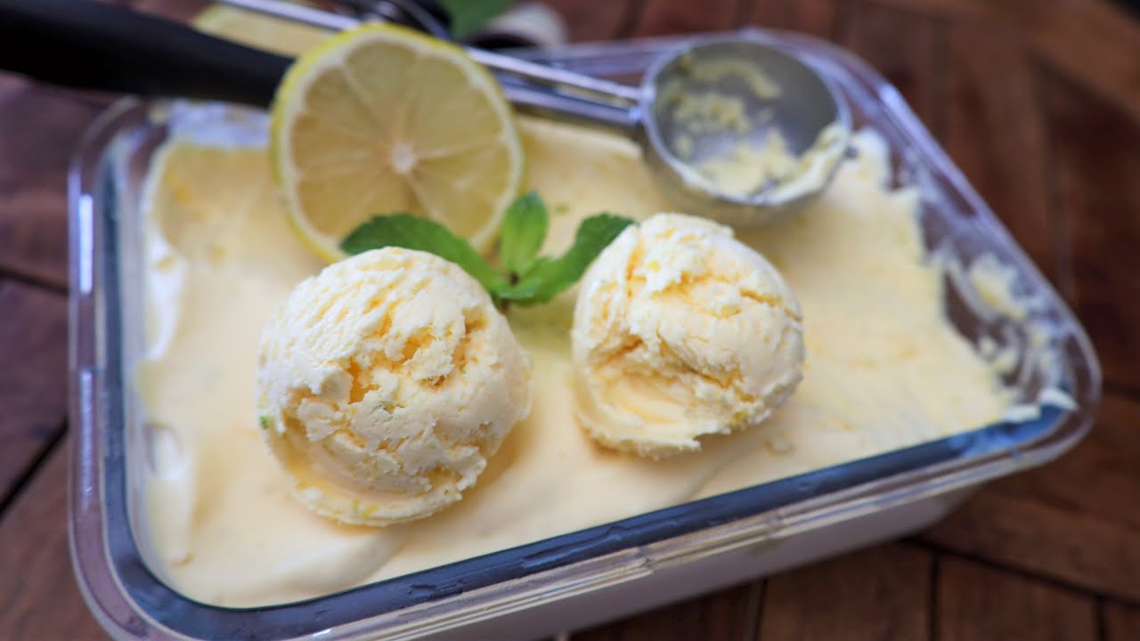 Receta de helado cremoso de limón sin heladera