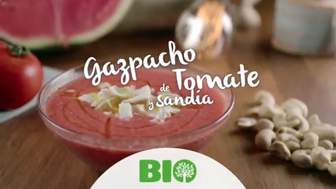 Recetas de Fabián León: Gazpacho con tomate BIO y sandía BIO