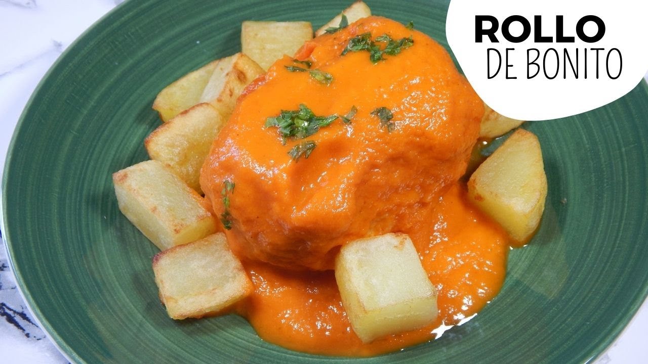 ROLLO DE BONITO A LA ASTURIANA - Receta tradicional y fácil de bonito en salsa