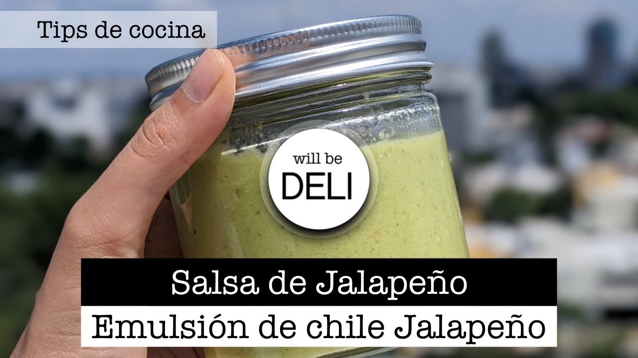 Salsa de jalapeño | Cómo hacer emulsión de jalapeño | Salsa de aceite con chile perfecta para todo