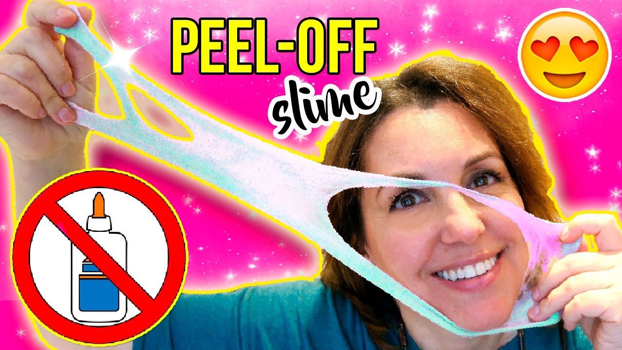 ¡¡¡SLIME SIN PEGAMENTO!!! Nueva receta de MOCO con MASCARILLA PEEL OFF * 2 recetas caseras