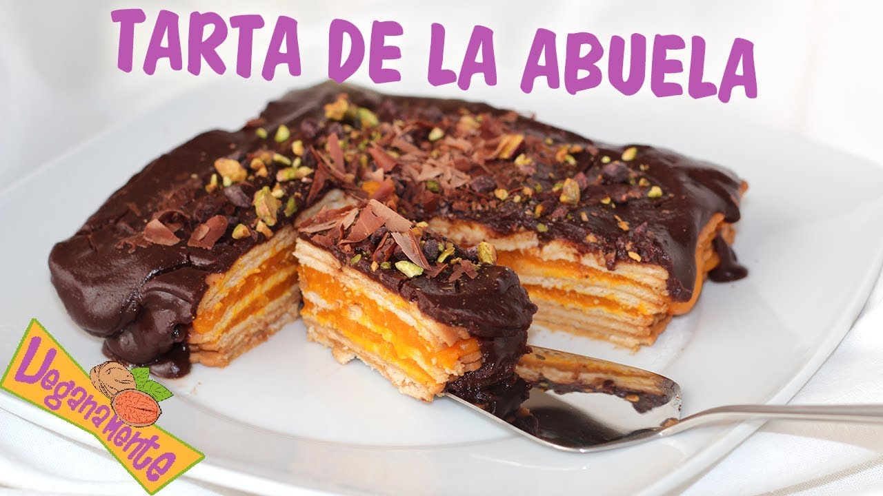 TARTA de GALLETAS Y CHOCOLATE o TARTA DE LA ABUELA | Recetas Veganas | Veganamente
