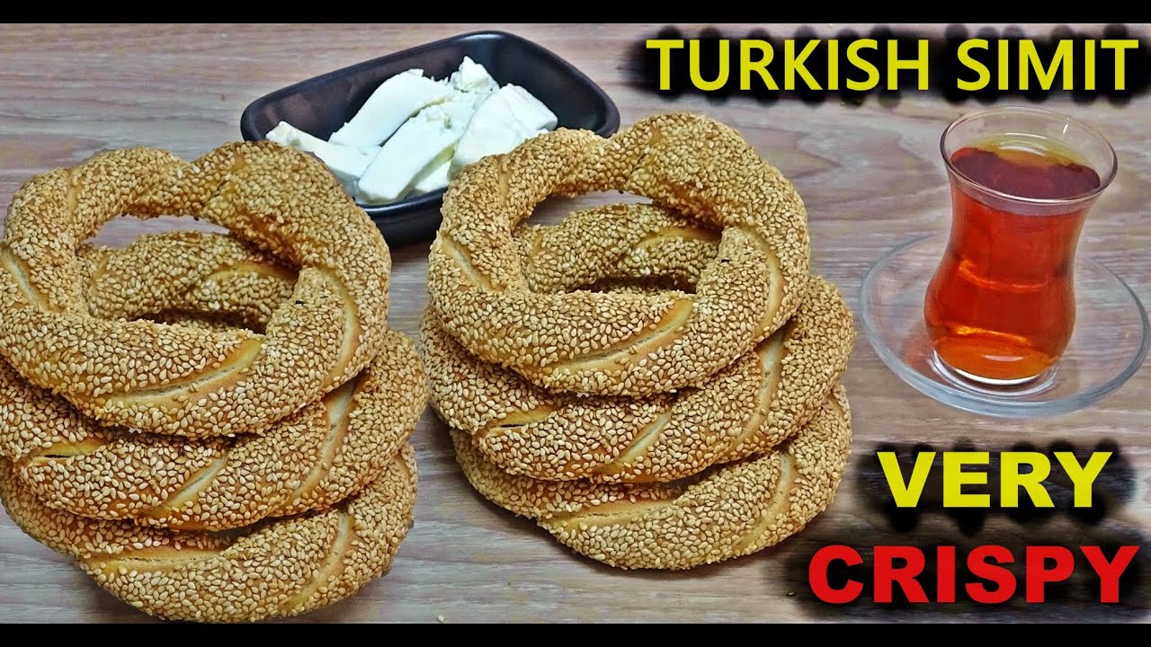 Turkish Simit Recipe | Crispy Bagel with Sesame Seeds | How to make Simit