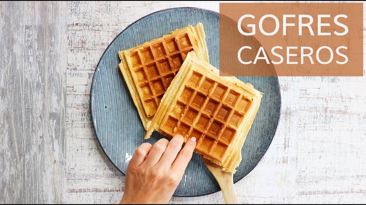 Waffles caseros | Fáciles, saludables y deliciosos