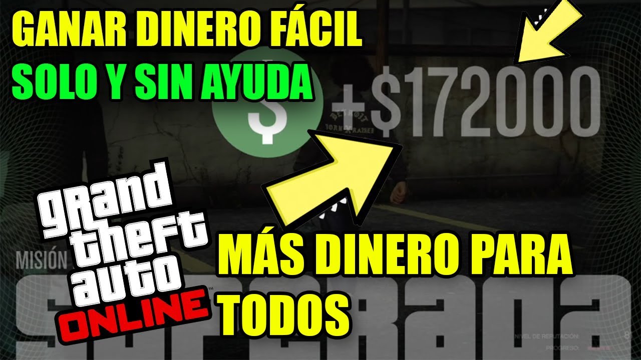 😲6 FORMAS de GANAR MUCHO DINERO FACIL SOLO SIN AYUDA en GTA 5 ONLINE PS4 PS5 20022