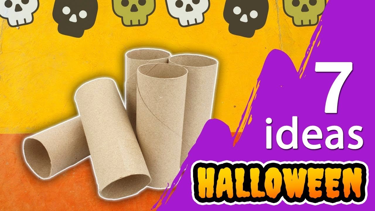 7 Manualidades de Halloween con rollos de papel muy fáciles