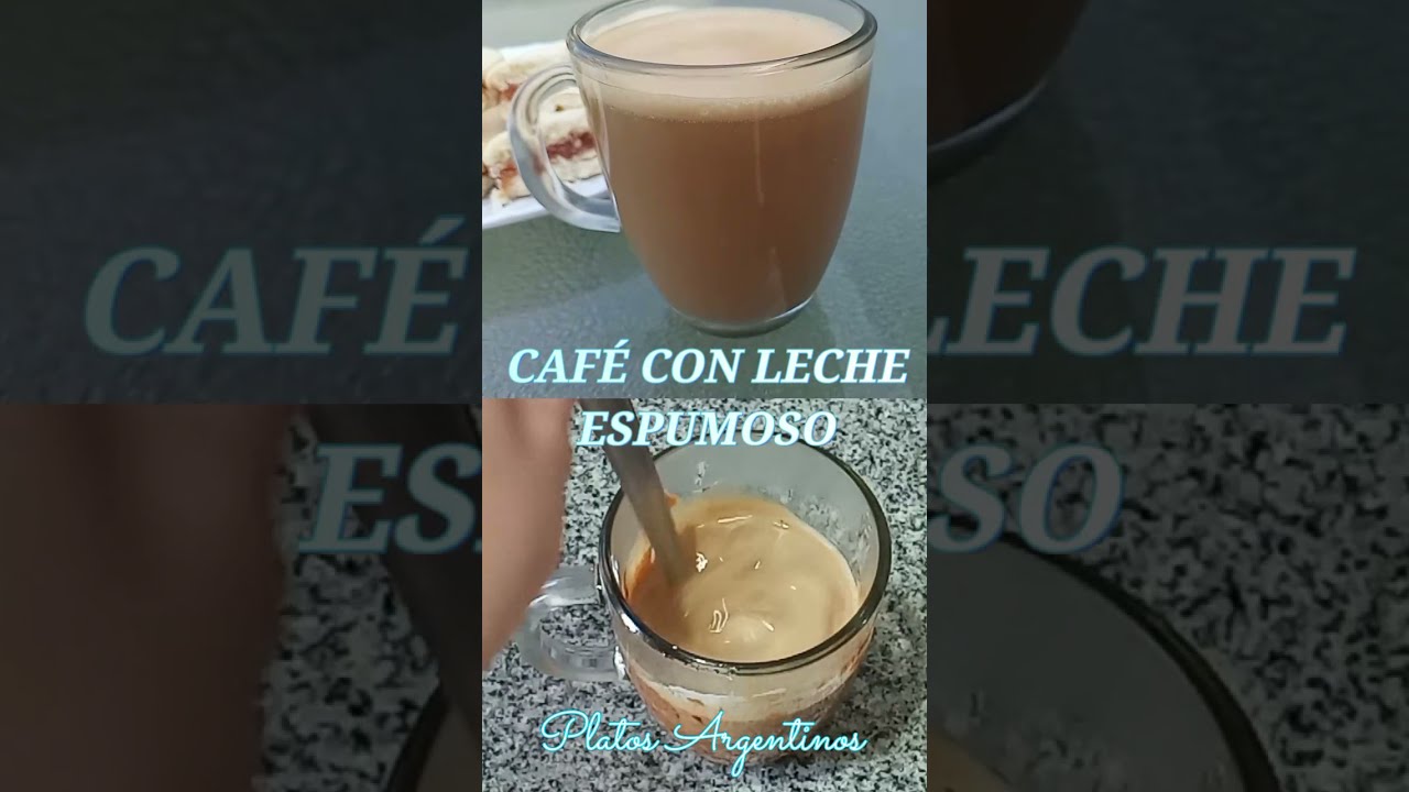 CAFÉ CON LECHE ESPUMOSO CASERO - Sin máquina - #Shorts