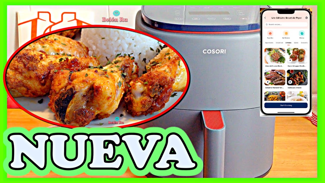 💚 COCINA SALUDABLE con la NUEVA FREIDORA de AIRE SIN ACEITE de COSORI ✅ AIR FRYER CAF-LI401S, 3,8 L